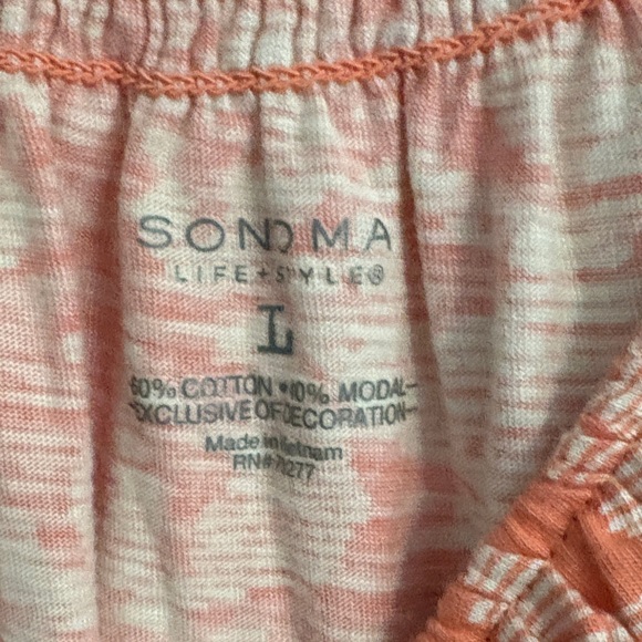 Sonoma Coral and White Knit Dress - Picture 2 of 4